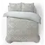 Fleece dekbedovertrek Art foil creme - onderkant microvezel