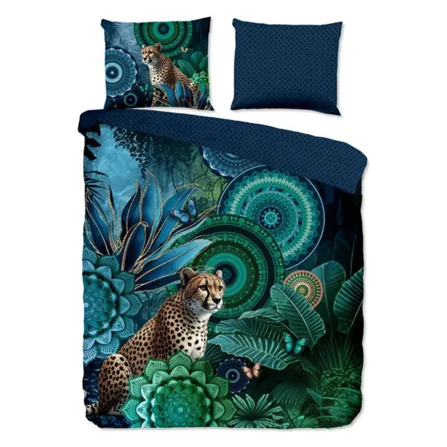 Katoensatijn dekbedovertrek Nyah