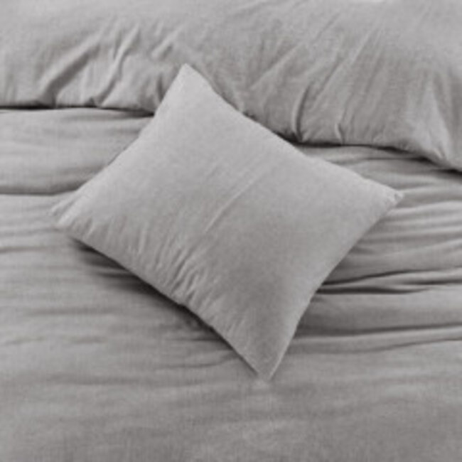 Flanel dekbedovertrek Brienz - grijs