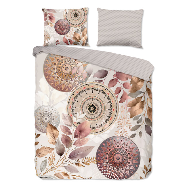 Katoen satijn dekbedovertrek Afina