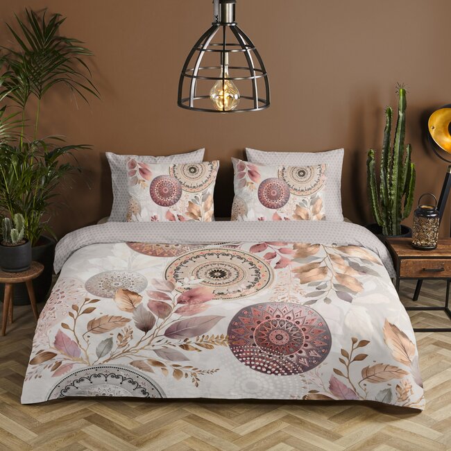 Katoen satijn dekbedovertrek Afina