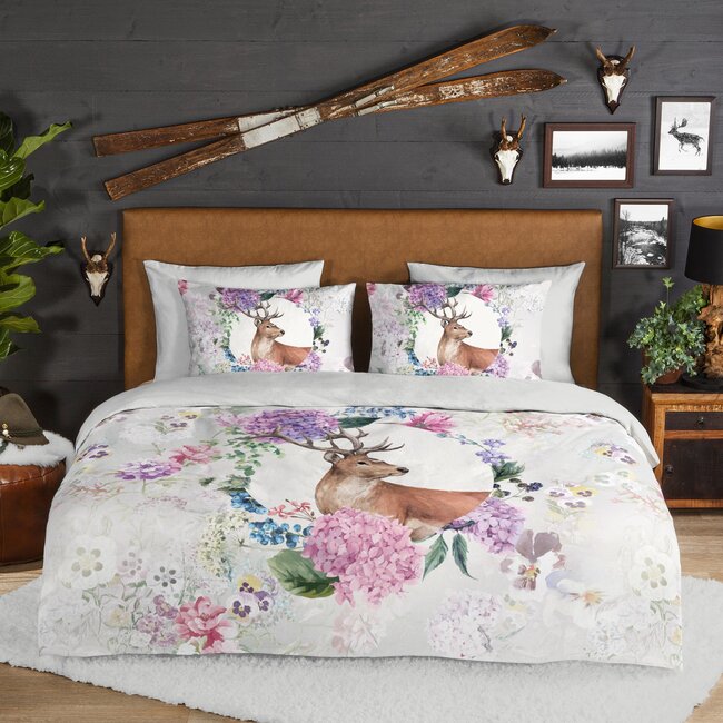 Flanel dekbedovertrek Vedet hert