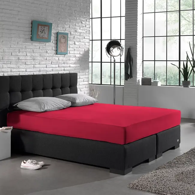 Jersey hoeslaken - Fuchsia