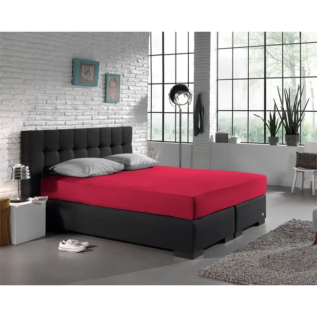 Jersey hoeslaken - Fuchsia