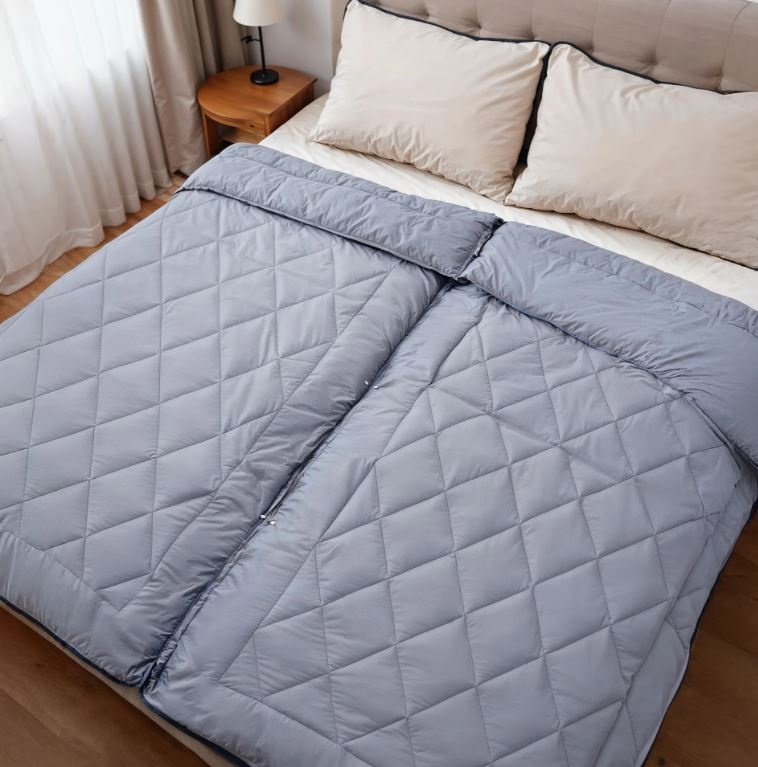 All in one Partnerdekbed - Dekbed en overtrek in 1 - 240x220 cm