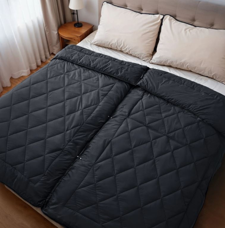 All in one Partnerdekbed - Dekbed en overtrek in 1 - 240x220 cm