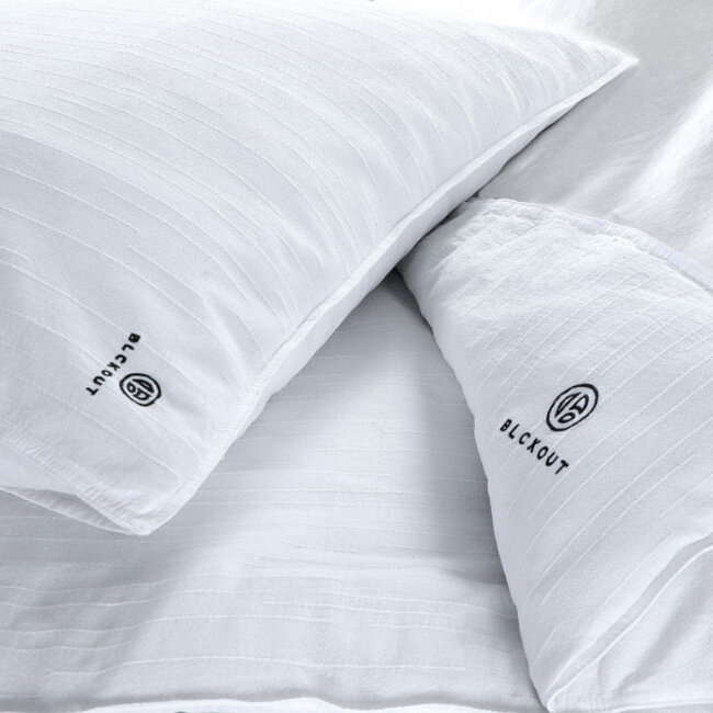 BLCKOUT dekbedovertrek Odessa- wit - jacquard kat