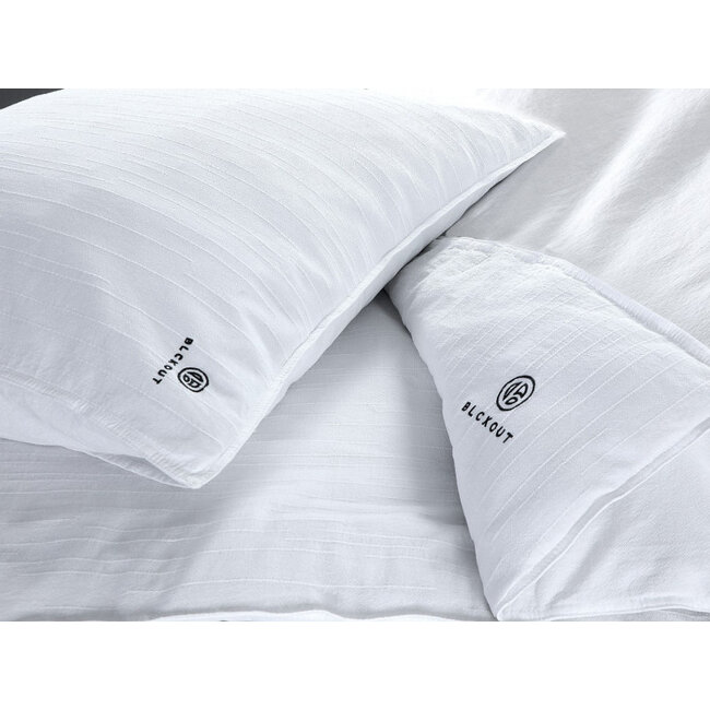 BLCKOUT dekbedovertrek Odessa- wit - jacquard kat