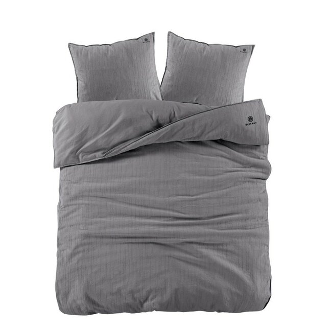 Katoen dekbedovertrek Odessa- antraciet - jacquard