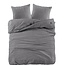 Katoen dekbedovertrek Odessa- antraciet - jacquard