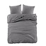 Katoen dekbedovertrek Odessa- antraciet - jacquard