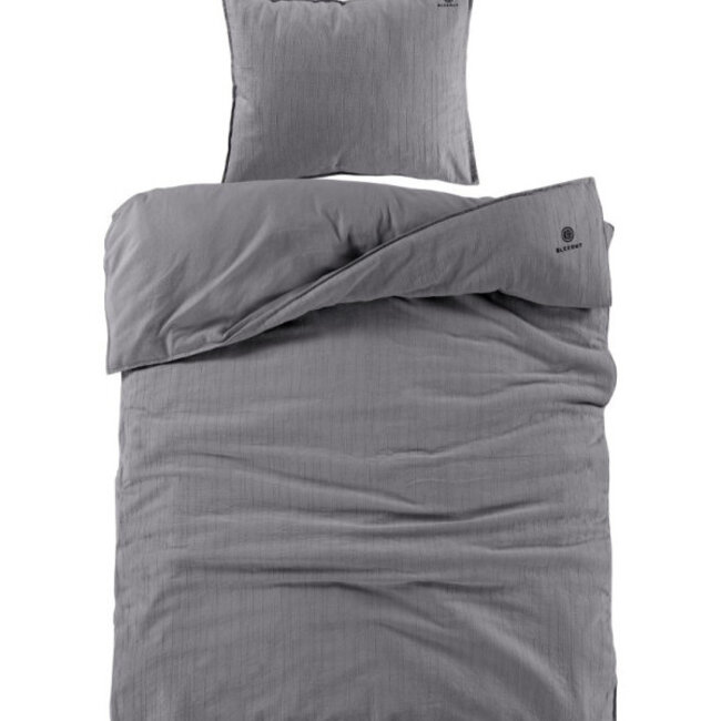 Katoen dekbedovertrek Odessa- antraciet - jacquard