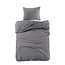 Katoen dekbedovertrek Odessa- antraciet - jacquard