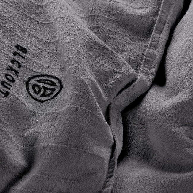 Katoen dekbedovertrek Odessa- antraciet - jacquard