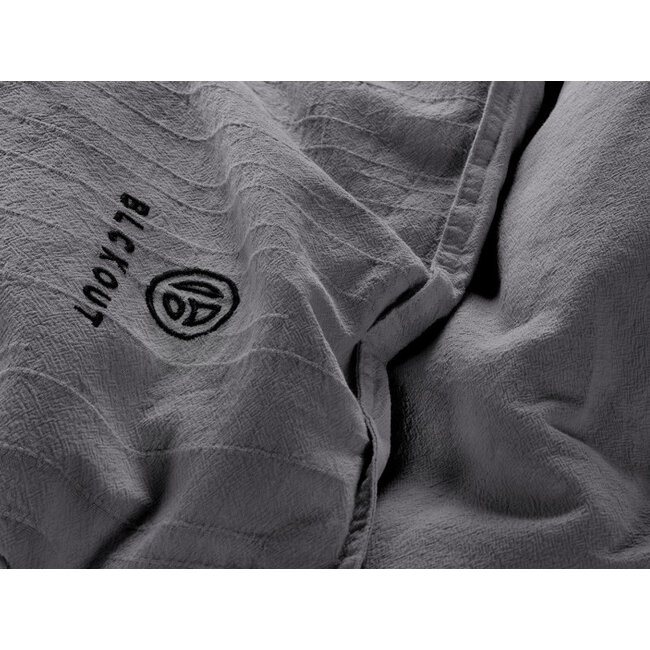 Katoen dekbedovertrek Odessa- antraciet - jacquard