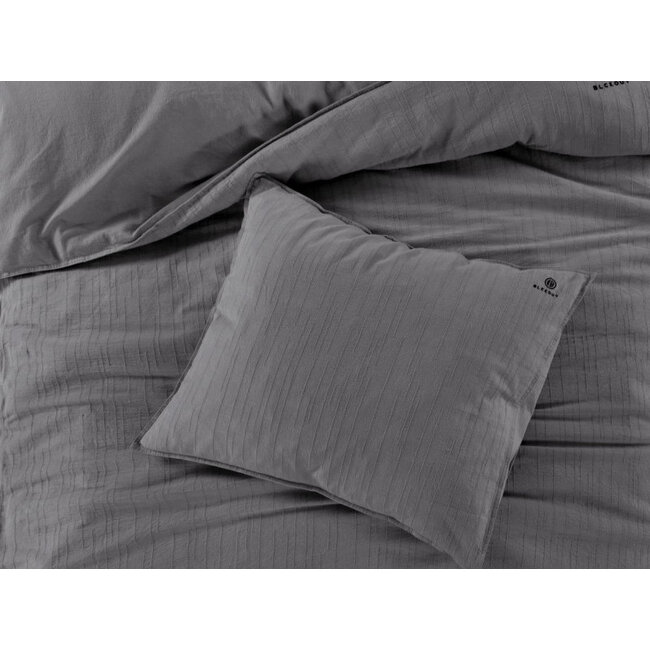 Katoen dekbedovertrek Odessa- antraciet - jacquard