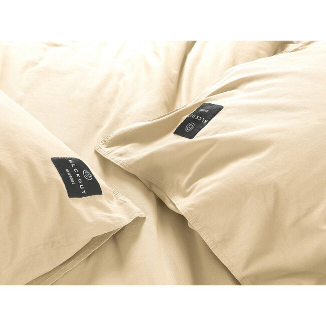 BLCKOUT dekbedovertrek Oslo - geel - gemengd katoen