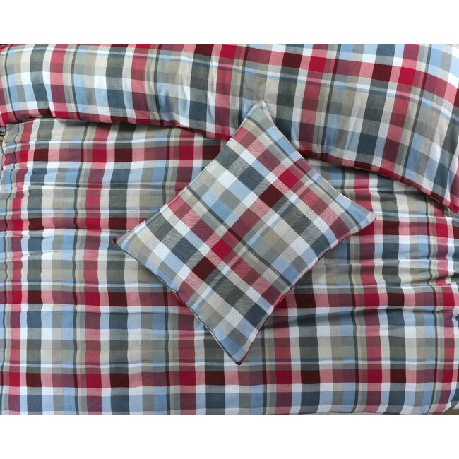 Flanel dekbedovertrek Bazel - Lits-jumeaux (240x220 + 2st 60x70cm)