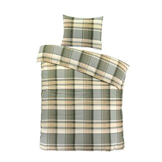 Day Dream  Katoen dekbedovertrek Bram - groen - 1-persoons (140x220 + 60x70cm)
