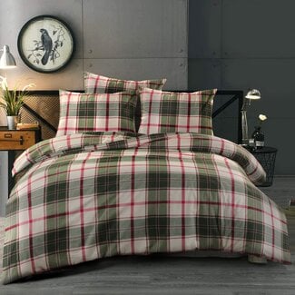 Day Dream  Flanel dekbedovertrek Brixen - rood
