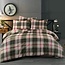 Flanel dekbedovertrek Brixen - rood