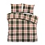 Flanel dekbedovertrek Brixen - rood
