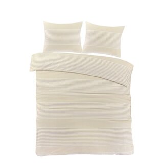 Day Dream  Flanel dekbedovertrek Davos - beige - Lits-jumeaux (240x220 + 2st 60x70cm)