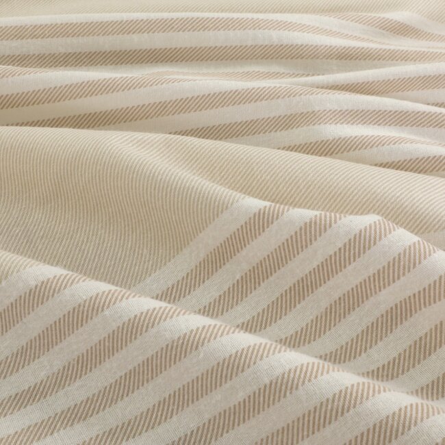 Flanel dekbedovertrek Davos - beige - Lits-jumeaux (240x220 + 2st 60x70cm)