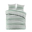 Day Dream  Flanel dekbedovertrek Davos - groen - Lits-jumeaux (240x220 + 2st 60x70cm)