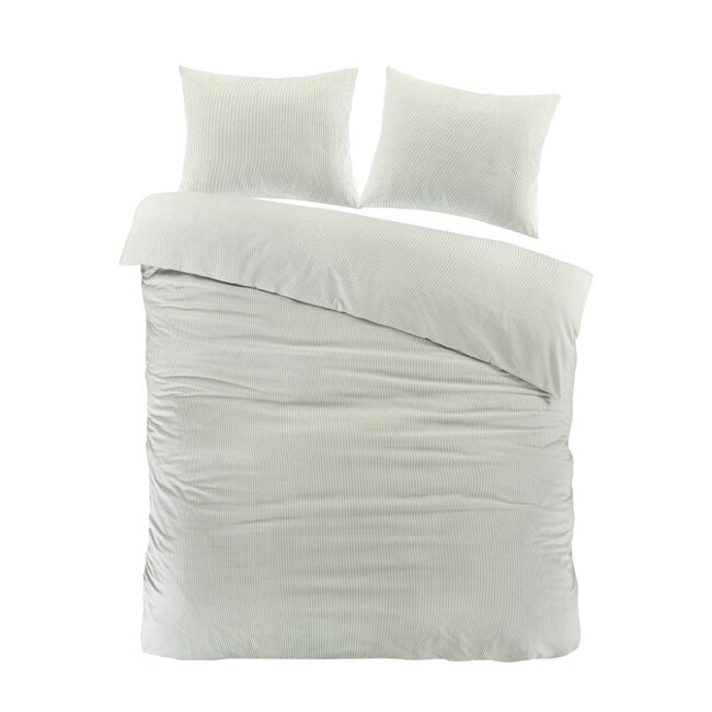 Katoen dekbedovertrek Dorien - groen