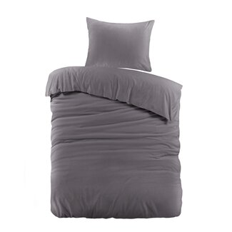 Day Dream  Katoen dekbedovertrek effen - antraciet