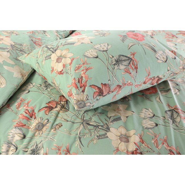 Katoen dekbedovertrek Mary bloemen