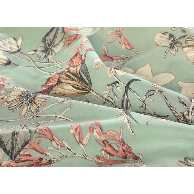 Katoen dekbedovertrek Mary bloemen