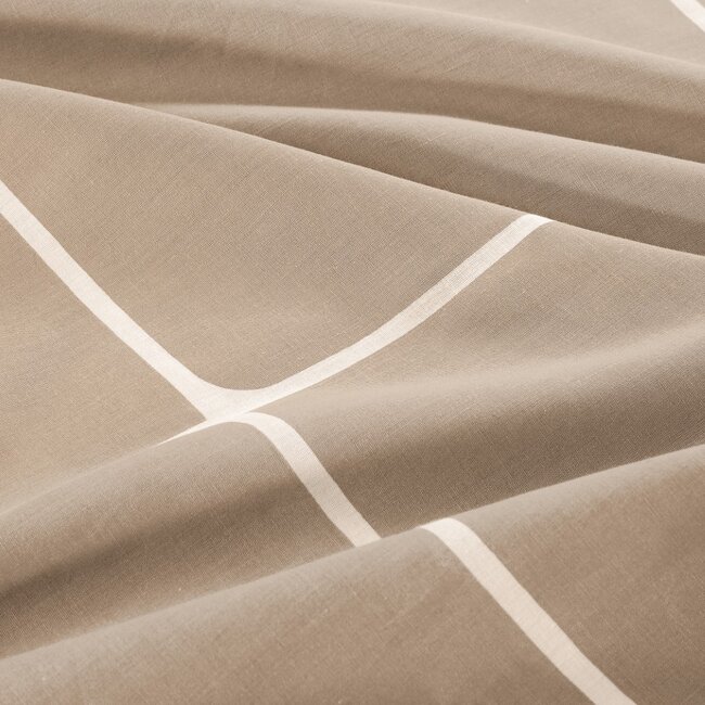 Katoen dekbedovertrek Stan - beige