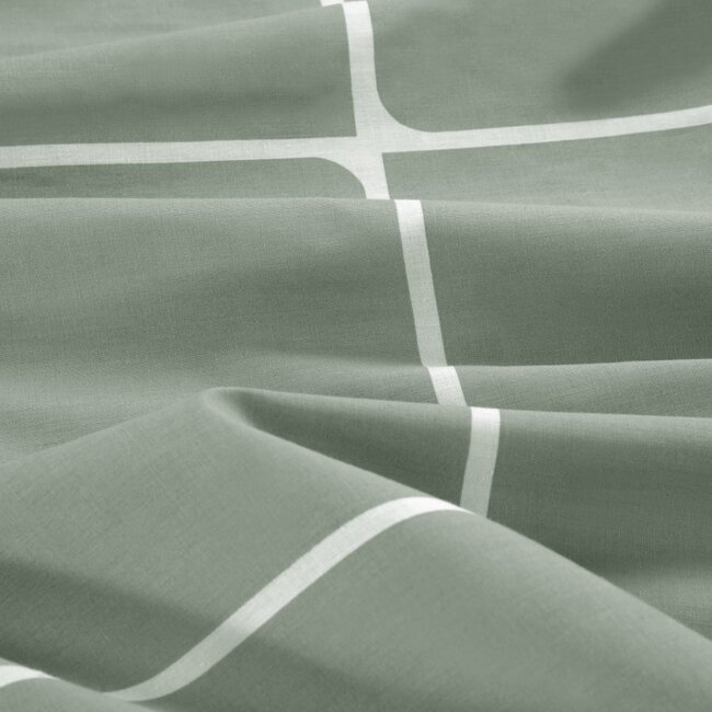 Katoen dekbedovertrek Stan - groen