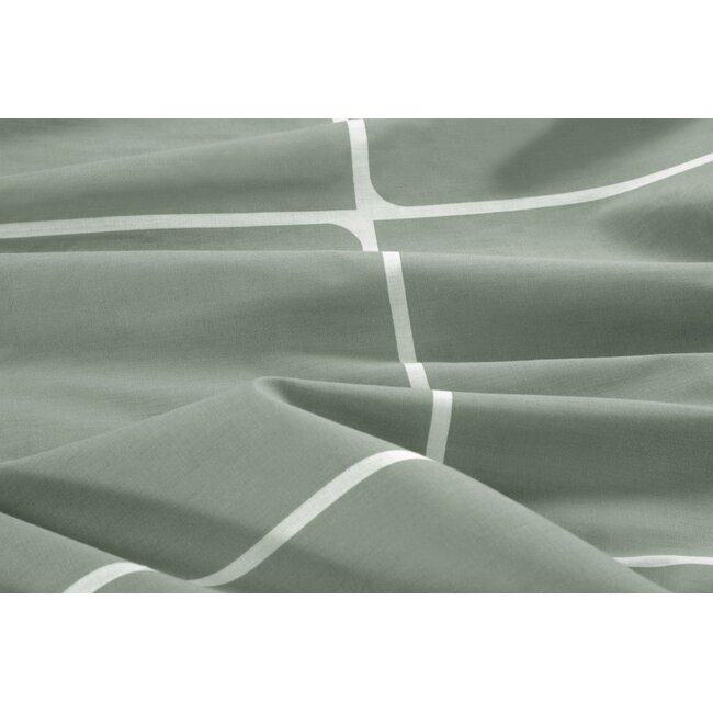 Katoen dekbedovertrek Stan - groen