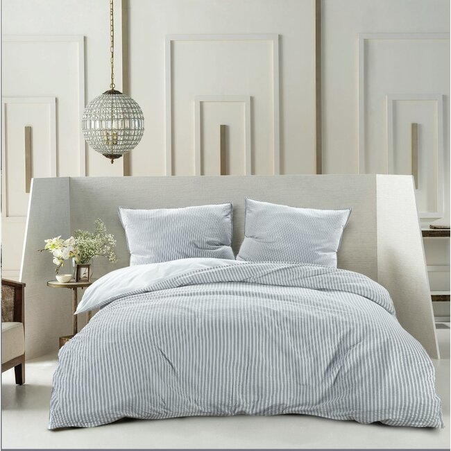 Katoen percal dekbedovertrek Marseille groen