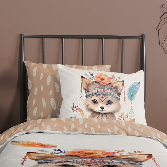 Katoen kinderdekbedovertrek Hay -  140x220 + 60x70 cm