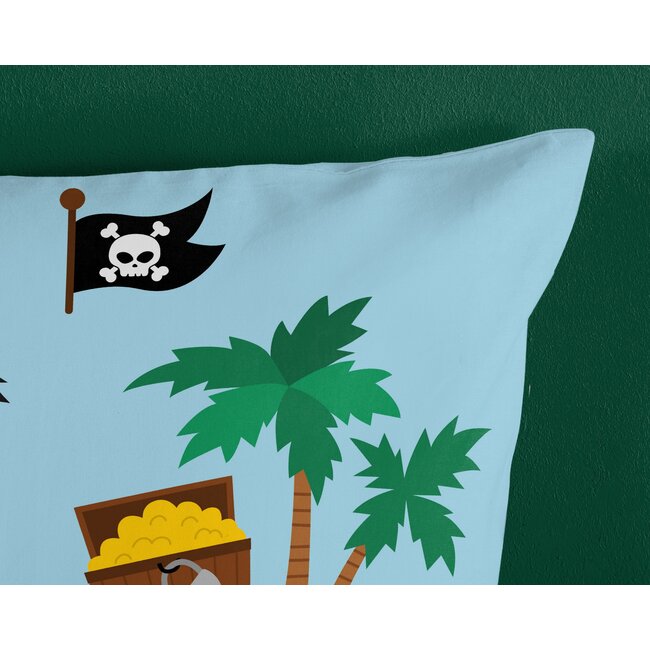 Katoen kinderdekbedovertrek Caribbean - 140x220 + 60x70 cm