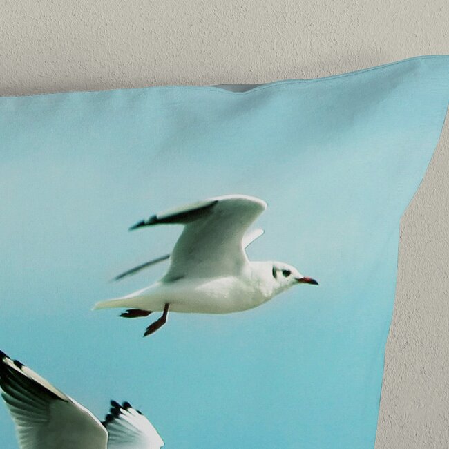 Katoen dekbedovertrek Brisa aqua