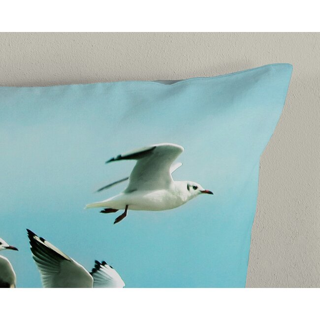 Katoen dekbedovertrek Brisa aqua