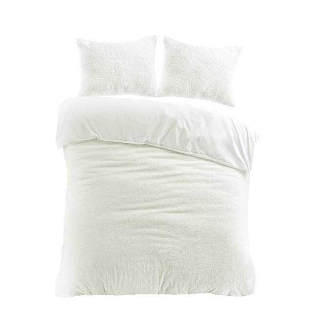 Teddy dekbedovertrek onderkant microvezel - ivoor - 240x220 + 2st. 60x70 cm