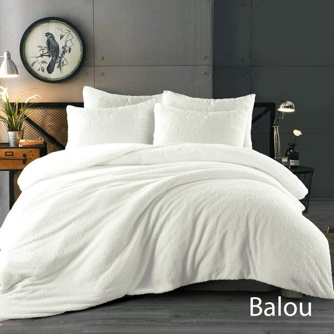 Teddy dekbedovertrek onderkant microvezel - ivoor - 240x220 + 2st. 60x70 cm