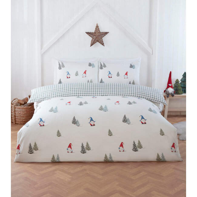 Dekbedovertrek winter gonks - microvezel - 135x200 + 50x75 cm