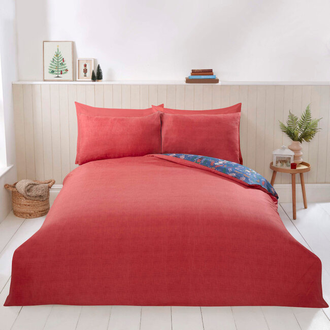 Microvezel dekbedovertrek Notenkraker - navy