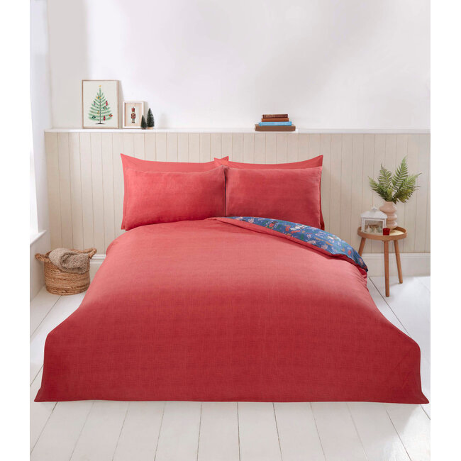 Microvezel dekbedovertrek Notenkraker - navy