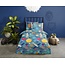 Flanel dekbedovertrek Spaceworld - blauw - 140x220 + 60x70 cm
