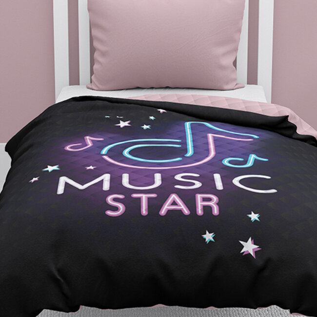 Bedsprei Music star - 170x210 cm