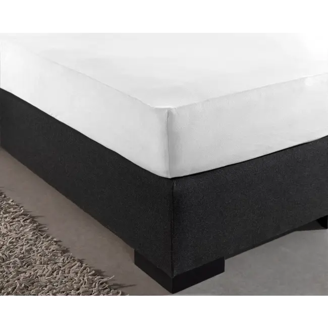 Hoeslaken - enkel jersey 135gr. - wit