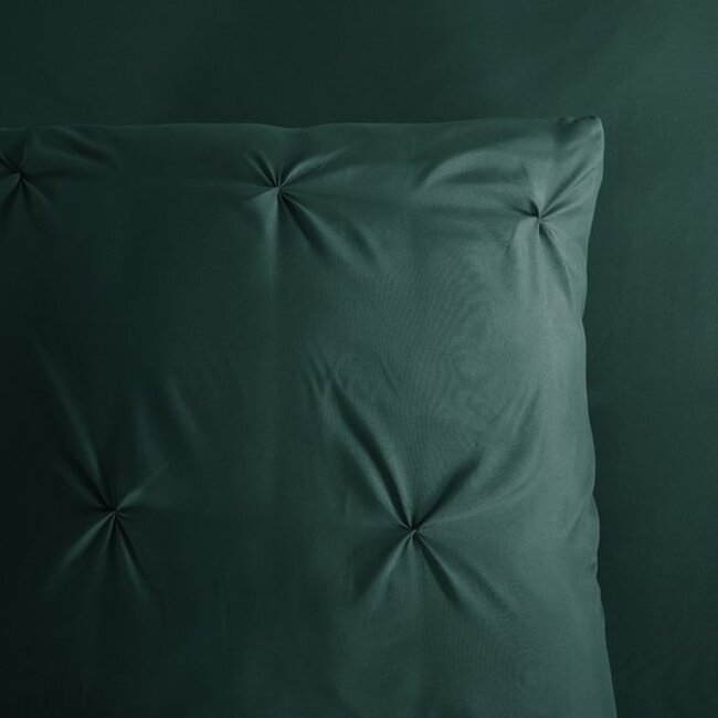 Microvezel dekbedovertrek Plooi - groen